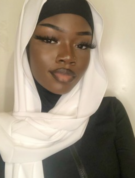 hijab blanc soie de médine belinia prestige