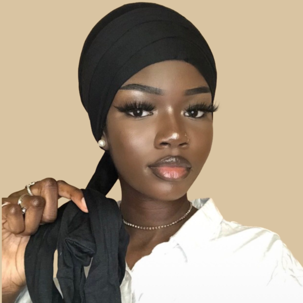 cagoule noir sous hijab belinia prestige , mode islamique dubai