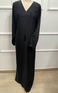robe abaya strass dubai ,belinia prestige , boutique muslim , femme musulmane , hijab paris , mode islamique