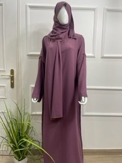 abaya avec voile integre