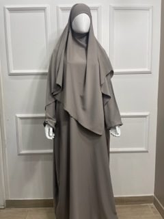 jilbab jilbeb ensemble abaya et khimar soie de medine qualite premium , omra , hajj